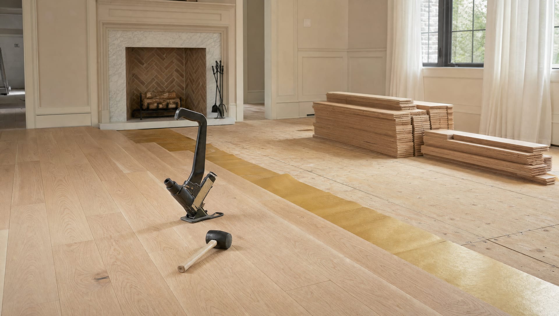Hardwood Installation by First Choice Tile in metro Atlanta