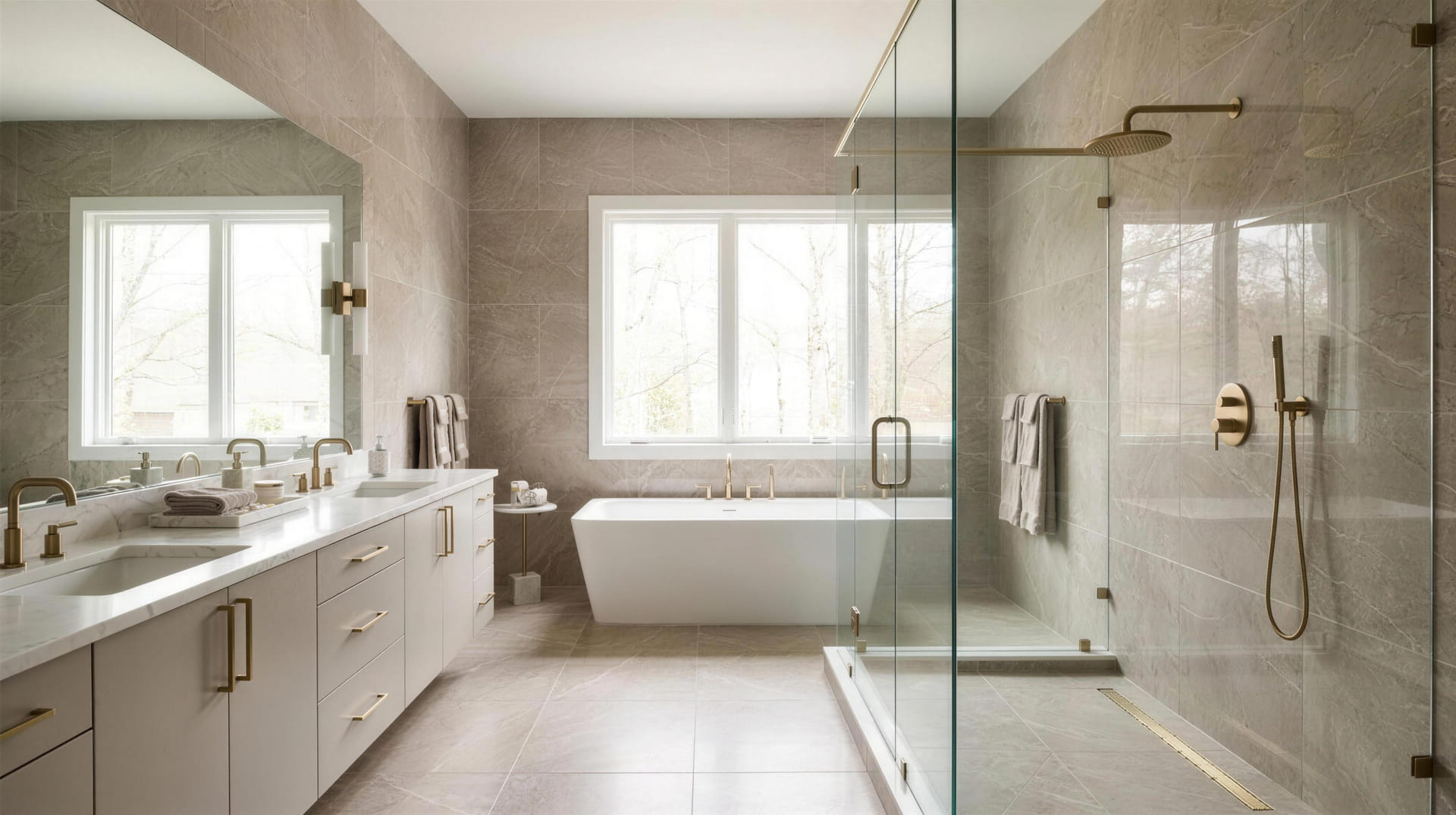 Instalação profissional de pisos e azulejos em Buford, Geórgia, pela First Choice Tile