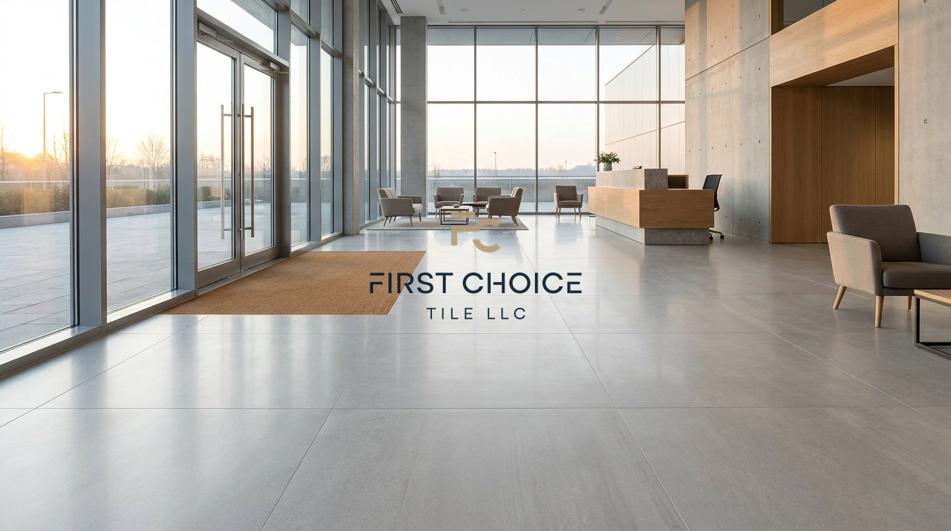 Commercial Lobby and Restroom Tile Built for High Traffic